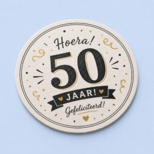 Gepersonaliseerde onderzetters voor een verjaardag