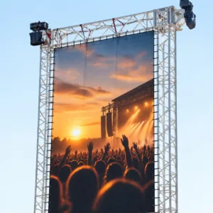 Op maat gemaakt speakerdoek voor festivals en evenementen