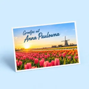 Op maat gemaakte wenskaart met eigen ontwerp