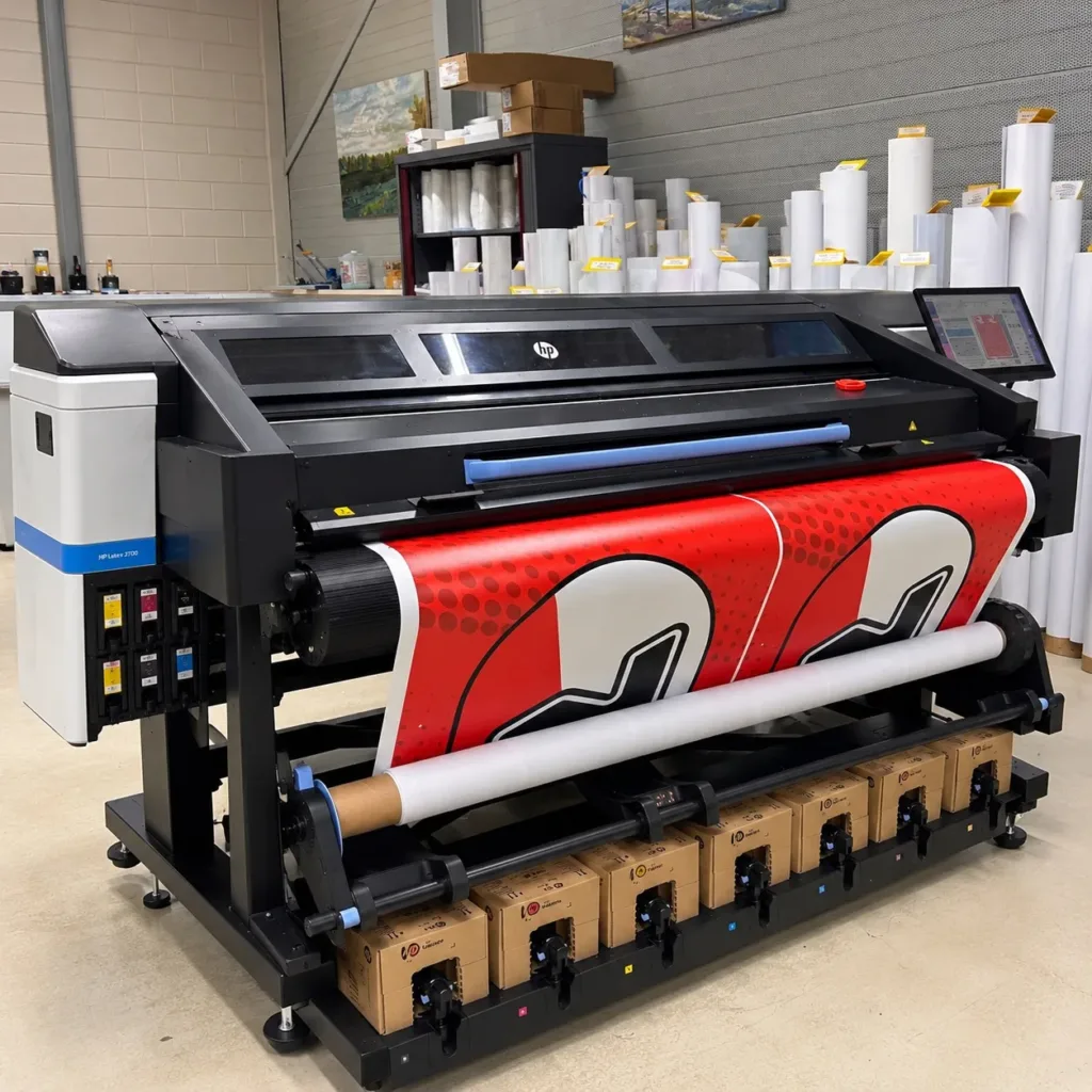 HP Latex R530 printer op rol printen