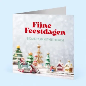Kerstkaart Fijne Feestdagen