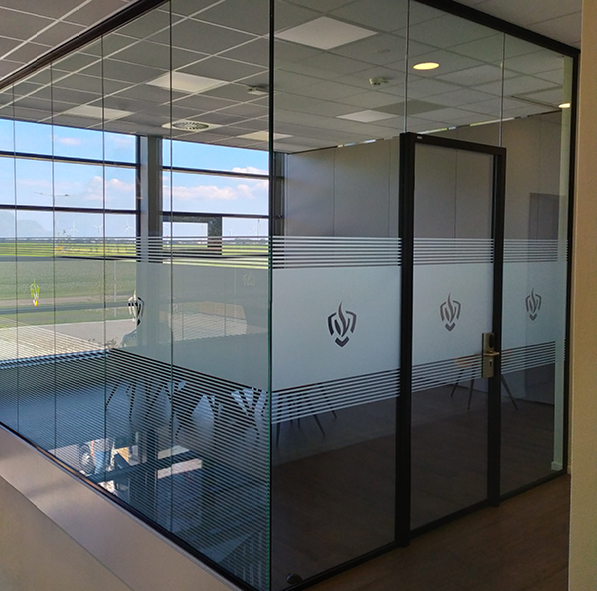 Etched glass folie